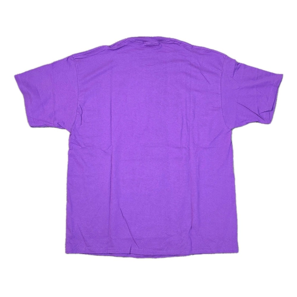 Vintage USPS Stamp Graphic T Shirt XXL Purple Made USA Postal‎ 90s New w/o Tags - Picture 2 of 7